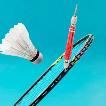 Устройство для снятия ракетки с втулкой для бадминтона, Струнный инструмент с прямым шилом для тенниса 1