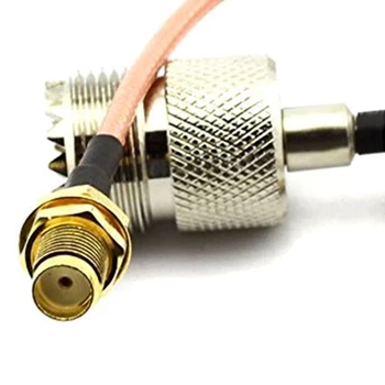 4X Адаптер для портативного антенного кабеля для базовых и мобильных антенн UHF-разъемов SMA и UHF SO-239 2