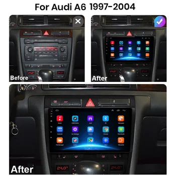 Android Автомобильный Радиоприемник Мультимедийный для Audi A6 C5 1997-2004 S6 2 1999-2004 RS6 1 2002-2006 Плеер Авторадио GPS Carplay 4G WiFi DSP 2