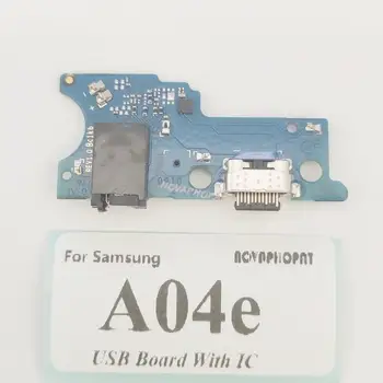 Для Samsung Galaxy A04/A04E/A04S USB Док-станция Зарядное Устройство Порт Штекер Аудиоразъем Для наушников Микрофон Гибкий Кабель Зарядная плата 2