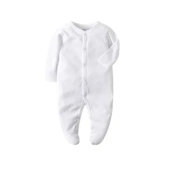 Комплект детской одежды из муслина, 3 предмета, комбинезон для маленьких девочек + Шапка + варежки, чистый белый комбинезон, однотонный комбинезон, подарочный набор для новорожденных 2