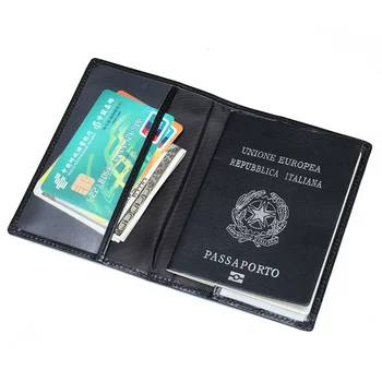 Многофункциональная сумка для документов Дорожный документ Кошелек для паспорта Модный мужской кошелек Чехол для водительских прав Кожаная сумка для паспорта 2