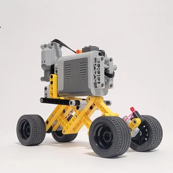НОВАЯ модель строительных блоков MOC Technical Extending Cars с функциями большой мощности, мотор, батарейный блок, кирпичи, игрушки для творчества 
