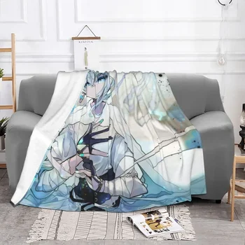 Одеяла Hololive Virtual Host Group Box из кораллового флиса, плюшевые украшения, постельное белье для спальни, покрывало для дивана 2