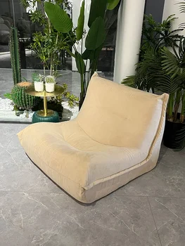 Простое современное кресло для отдыха, фасонный хлопковый ленивый диван, дизайнерское кресло с откидной спинкой caterpillar 2