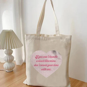 Розовая милая женская сумка через плечо Martinez heart в форме сердца, подарок Мелани поклонникам: экологичная холщовая сумка K-12 2