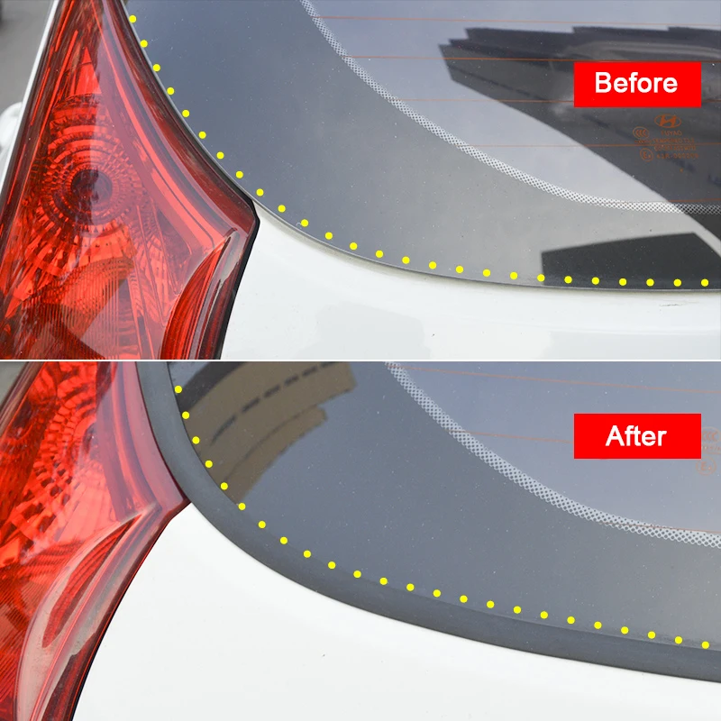 Y Тип EDPM С резиновыми уплотнительными полосками для отделки универсального автомобильного уплотнительного края заднего лобового стекла, уплотнительной полосы заднего стекла Изображение 2
