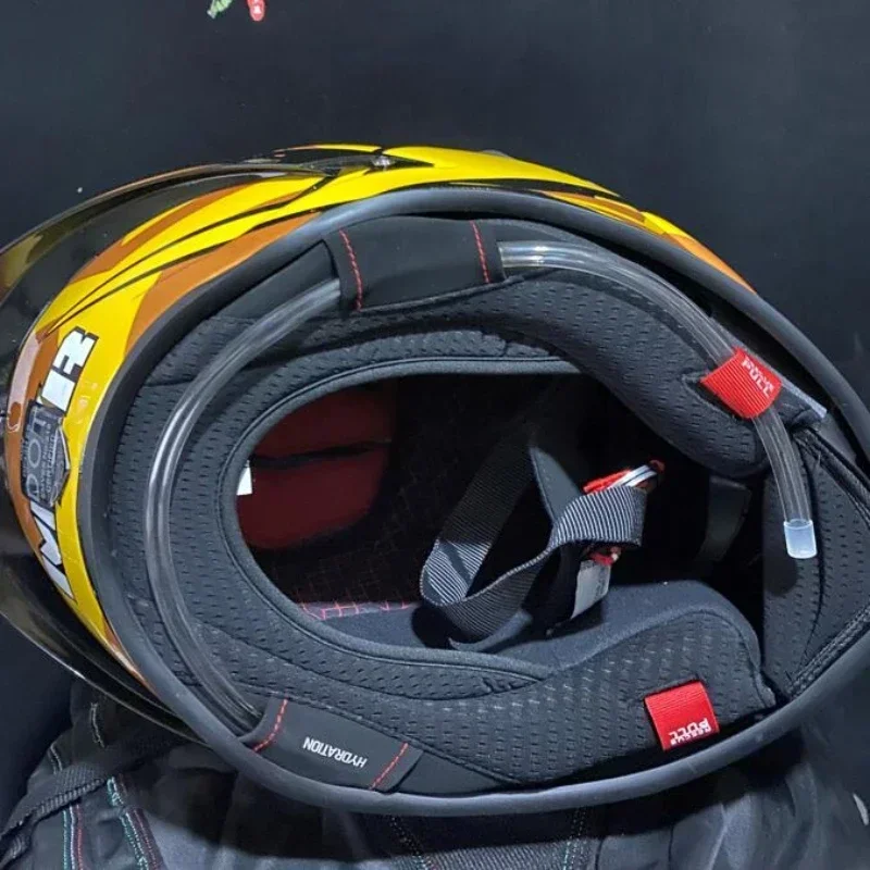 Полнолицевый шлем PISTA GPRR для мотокросса Capacete с одним гвоздем, Высококачественная конфигурация, Козырек, Мотоциклетное оборудование, шлемы Изображение 5