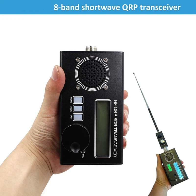 SDR-трансивер, 8 полос, полнорежимный USDR SDR QRP-трансивер, USB / LSB / CW / AM / FM и т.д. Режим приема сигнала Штепсельная вилка США Изображение 2