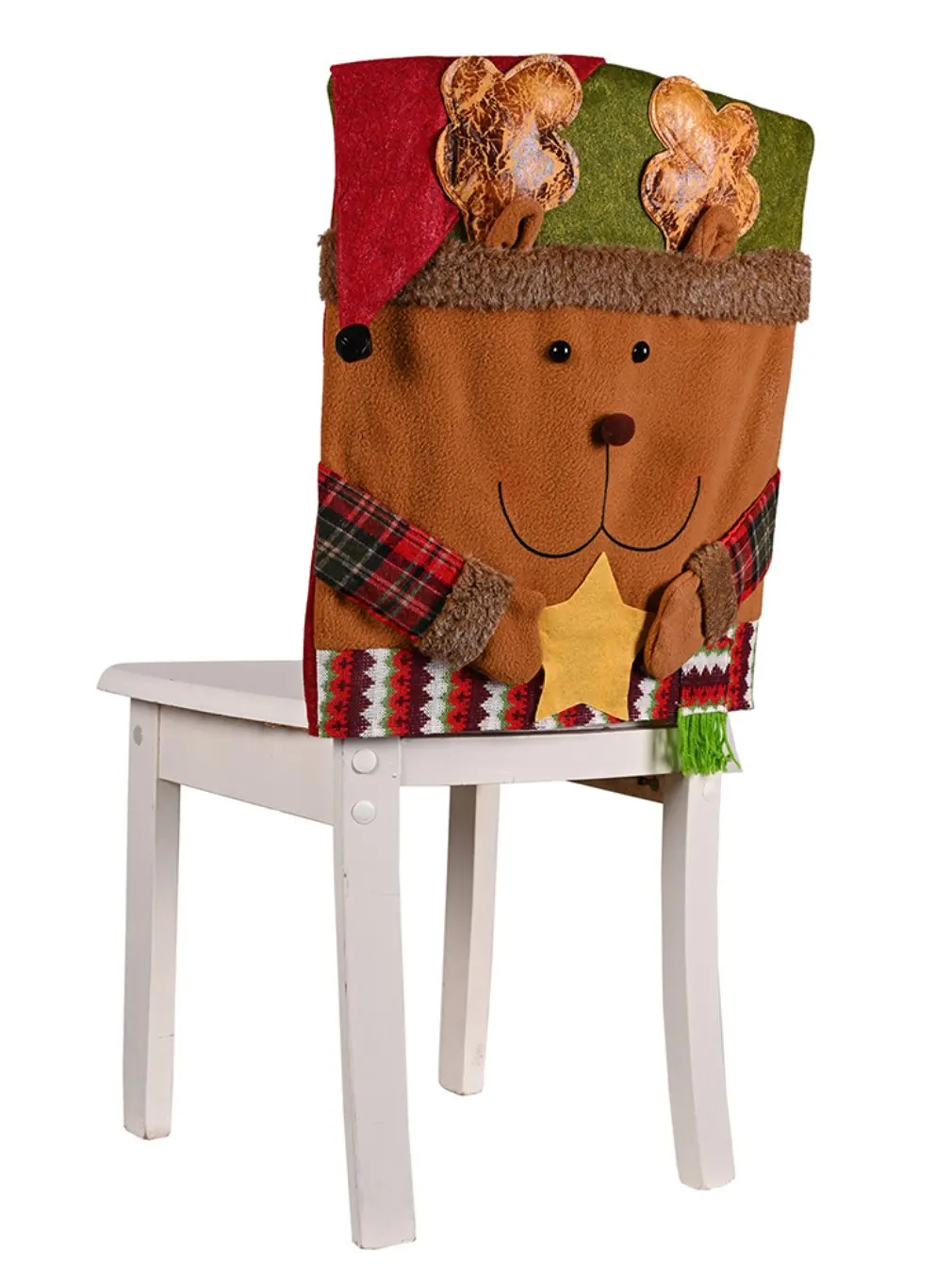 Рождественский декоративный набор стульев Набор табуретов Новый чехол для кукольного стула Европейская и американская декоративная мебель для дома Изображение 4