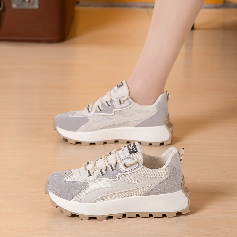 Женские модные кроссовки для бега, повседневная спортивная обувь на платформе, Tenis Femininos, удобная легкая обувь, модные женские туфли-сапатильи Изображение 1