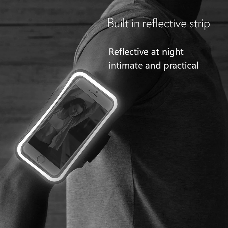 5-7-дюймовая повязка для мобильного телефона, бег, спорт на открытом воздухе, держатель для смартфона, сумка для Samsung Xiaomi iPhone Изображение 4