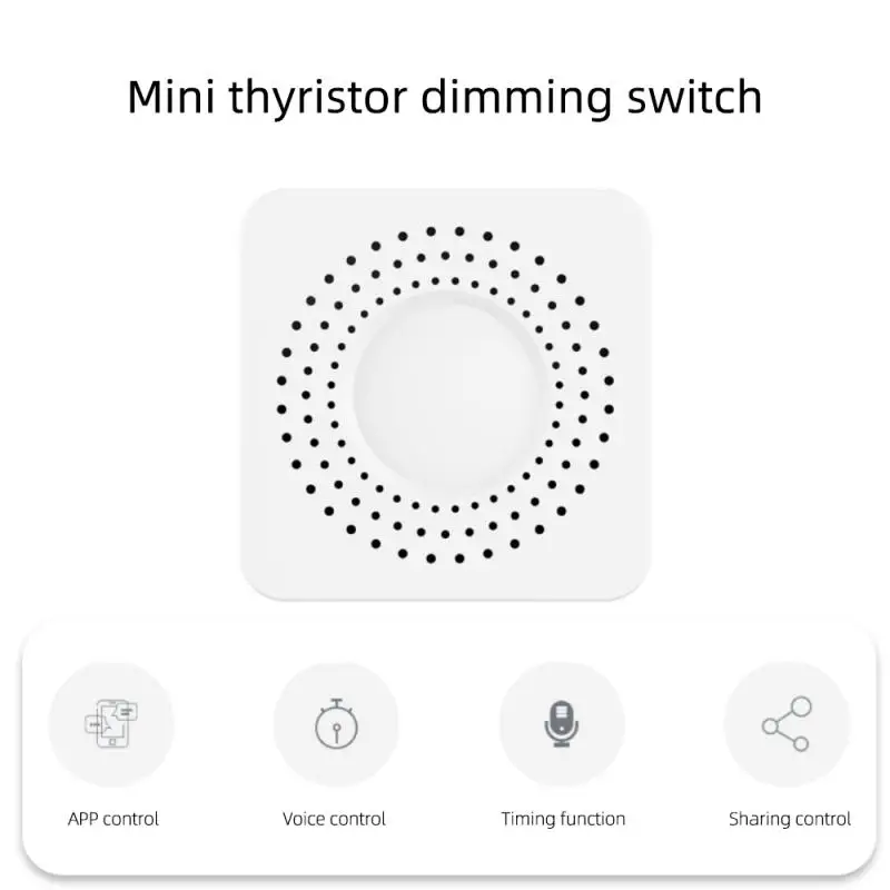 Tuya WiFi Smart Dimmer Switch Module Breaker Smart Life Control Работает с Alexa Яндекс Алиса Google Home Need Neutral Изображение 2