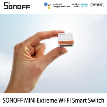 1-10 Шт. SONOFF MINI R4 Wifi Switch Модуль Smart Wi-Fi 2-Полосный Переключатель Умный Дом Работает R5 S-MATE Беспроводное Управление Alexa Google Home