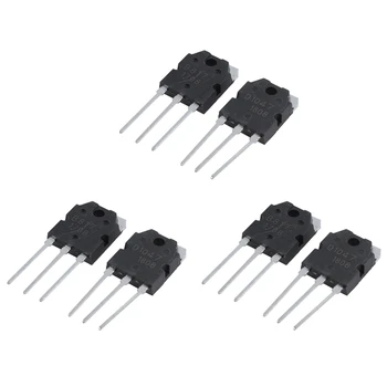 6 Кремниевых транзисторов - D 1047 + B 817, 200 В, 12 А 1