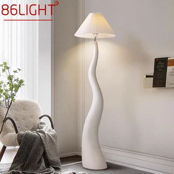 8686LIGHT Торшер в скандинавском кремовом стиле, гостиная во французском стиле, спальня, креативная изогнутая декоративная атмосфера 1