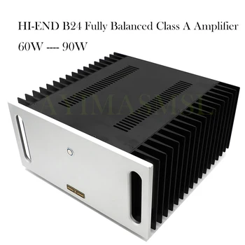 AIIMA SMSL Reference HI-END B24 Circuit HIFI Amp Full symmetry Полностью Сбалансированные Усилители 2.0 60 Вт 90 Вт Усилитель класса A Аудио