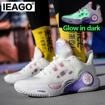 IEAGO оригинальные Спайк мужская баскетбольная спортивная обувь для женщин противоскользящие пара дышащие кроссовки Кроссовки 1