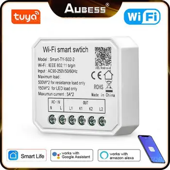 Tuya Sanrt Smart Life Wireless Breaker Wifi Smart Home Mini Switch Module Умный выключатель света с дистанционным управлением 1