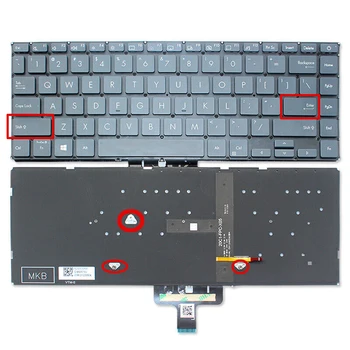Американская Клавиатура С подсветкой Для ASUS ZenBook 14 UX435 UX435EGL UX435E U4800EGL 1