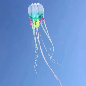 бесплатная доставка 18-метровый воздушный змей с медузой, летающий надувной воздушный змей, ветроуказатели, огромное колесо воздушного змея для взрослых, профессиональный воздушный змей, летающая змея koi 1