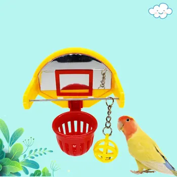 Игрушка для дрессировки птиц Стимулирует интерес к игре Благодаря внутреннему колокольчику, а материалы - прочная баскетбольная игрушка 1