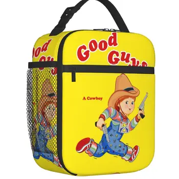 Ковбойская сумка для ланча Good Guys для школы Офиса детских игр Chucky Водонепроницаемый термоохладитель Bento Box для женщин и детей 1