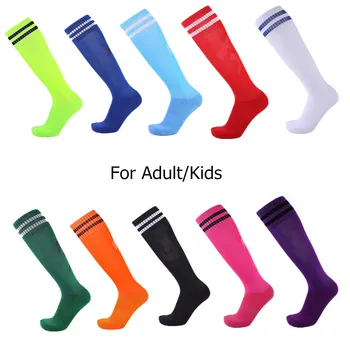 Мужские Женские детские футбольные носки для профессионального спорта, дышащие носки до колена для детей, баскетбольные носки для бега, футбольные носки для взрослых 1
