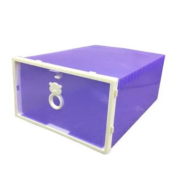 Прозрачный пылезащитный пластиковый ящик для хранения в спальне UL1824 1
