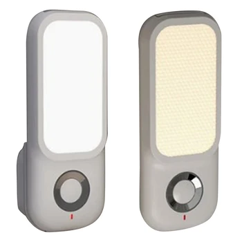 Светодиодный ночник с датчиком движения, креативный домашний датчик беспроводной зарядки, Подключаемый датчик освещенности, фонарик для спальни, прихожей