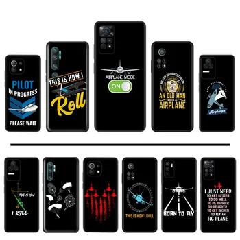 Силиконовые Черные Чехлы Для Телефонов Redmi Note11 Pro 10A 10C 9A 9C 9i 9T Note 9s 10 Lite 10s 11s Пилот Беспилотного Самолета Xiaomi 9 Чехол 1