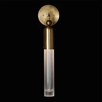 Современный минималистичный настенный светильник Прикроватная тумбочка для спальни Гостиная Коридор Стеклянный настенный светильник Скандинавская Простота 1