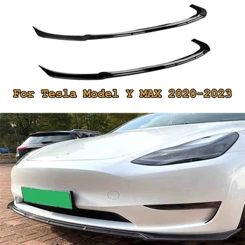 Спойлер переднего бампера автомобиля, сплиттер-диффузор для Tesla Model Y MAX 2020-2023, Аксессуары для модификации экстерьера автомобилей 1