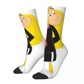 Счастливые забавные милые мужские носки в винтажном стиле Harajuku El Chavo animado в уличном стиле с новым рисунком Crew Crazy Sock Подарочный принт 1