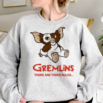 Толстовки Gremlins, женская эстетическая одежда 90-х, спортивный костюм, женский пуловер Kawaii
