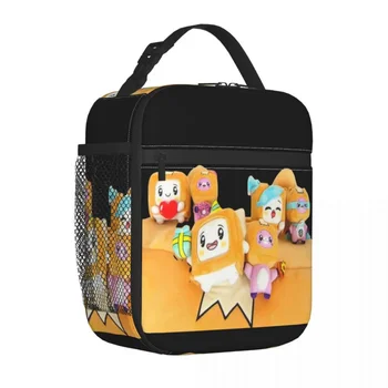 Утепленная сумка для ланча Happy Lankybox, термосумка 
Контейнер для ланча, большая сумка-тоут из мультфильма Каваи, Ланч-бокс для мужчин и женщин, рабочий пикник 1