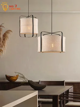 Японский дизайн, Ваби-саби, ретро-ткань, Декоративные подвесные светильники LED E27, Диваны для гостиной/ чайной комнаты, Стойка ресторана в семье