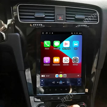 Android 13 для автомобильного мультимедийного плеера в стиле Tesla с вертикальным экраном, автомагнитолы для Volkswagen Golf 7 2014-2018, GPS-навигация, аудио 2