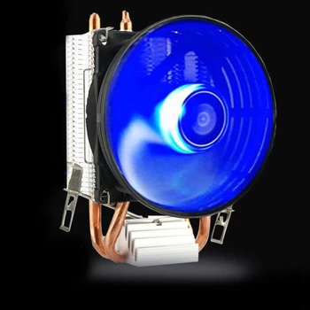 CPU Cooler Master 2 Вентилятора с тепловыми трубками из чистой меди с системой охлаждения Blue Light Dropship 2