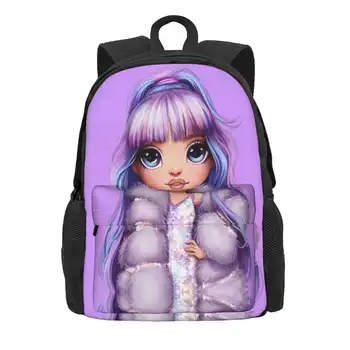 Rainbow High-Violet Willow Дорожная сумка для ноутбука, школьные сумки Purple Violet Willow, дети, взрослые, подростки, кукла Rainbow High Doll 2