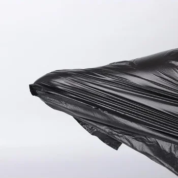 Большие пластиковые пакеты для мусора 43x63 см, утолщающие экологические мешки для мусора, черные одноразовые пакеты для уединения, 5 рулонов = 100 шт. пакет 2