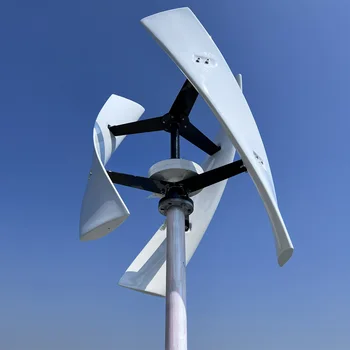 Вертикальная турбина мощностью 8000 Вт, мощностью 10000 Вт с гибридным контроллером зарядного устройства MPPT и автономным инвертором на низкой скорости солнечной энергии 2