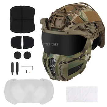Военный БЫСТРЫЙ Шлем Наружные Тактические Игровые Шлемы Wargame Cs Для Пейнтбола Защита Головы Многофункциональное Оборудование Шлемы 2