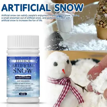 Искусственный снежный порошок, зимний Мгновенный Искусственный Снежный порошок, королева Рождественской вечеринки, Украшения для детских игрушек, подарки, искусственный снег 2