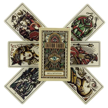 Колода карт Таро из темного дерева Настольная игра для гадания Оракулом, Веселое гадание для начинающих, издание для вечеринок 2
