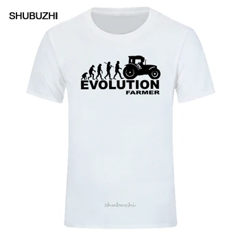 Летняя мужская футболка Farmer Evolution, сельскохозяйственный трактор, Fendt Claas Machinery, футболка с коротким рукавом и модным принтом, размер ЕС 2