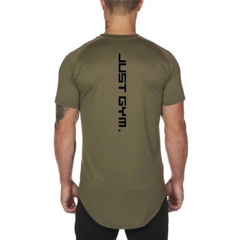 Мужская дышащая футболка для бега FITNESS SHARK с круглым вырезом и удобной охлаждающей футболкой с коротким рукавом 2