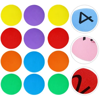Наклейки-маркеры для ковра, класс, 24шт Разноцветных точек для круга на полу, маркеры для ковра, нескользящие наклейки на пол, точки 2
