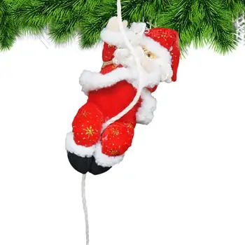 Портативный Лазающий Санта По веревке, Прочный Санта Клаус, Рождественская Елка, Настенные Подвески, высококачественная Лазающая Кукла Санта, Игрушка 2