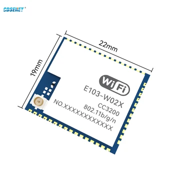 Промышленный модуль Wi-Fi CC3200 UART CDSENET E103-W02X с низким энергопотреблением MQTT HTTP Heartbeat Packet TCP UDP Антенна Airkiss Ipex 2